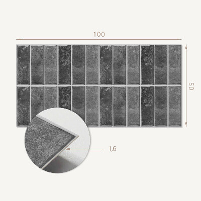 Obdélníkový nástěnný panel Nowoczesny wzór geometryczny