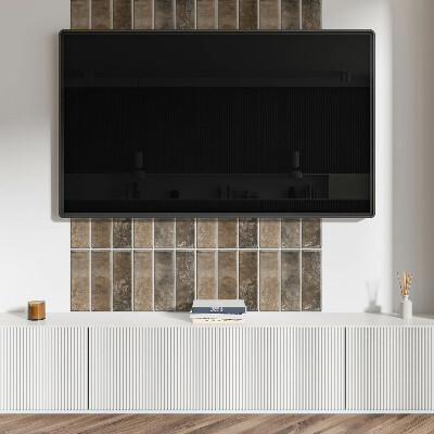 Obdélníkový panel na zeď Pionowe kafelki w paski