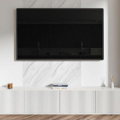 Čtvercový panel na zeď Vlnový vzor s mramorovým akcentem