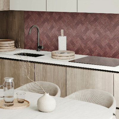 Čtvercový obkladový panel Dřevěné výplety v designu
