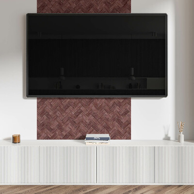 Čtvercový obkladový panel Dřevěné výplety v designu