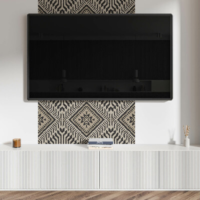 Čtvercový obkladový panel Stylový geometrický vzor s čarami