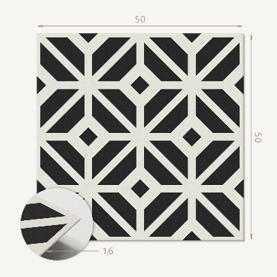 Čtvercový panel na zeď Kosočtvercová geometrie v moderní verzi