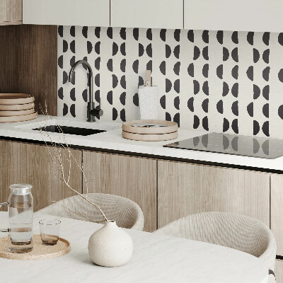 Čtvercový obkladový panel Design půlměsíce v abstraktní podobě