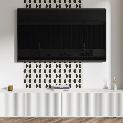 Čtvercový obkladový panel Design půlměsíce v abstraktní podobě