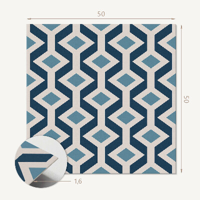 Čtvercový panel na zeď Geometrický styl kosočtverec vzor