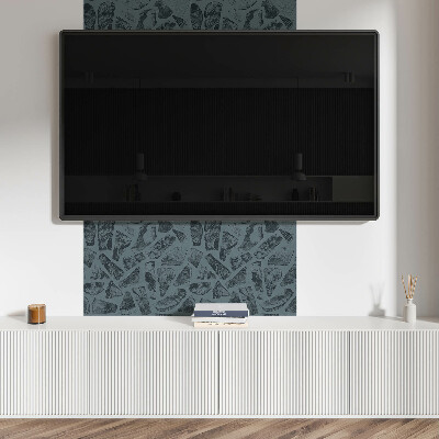 Čtvercový nástěnný panel Tvary inspirované dřevem