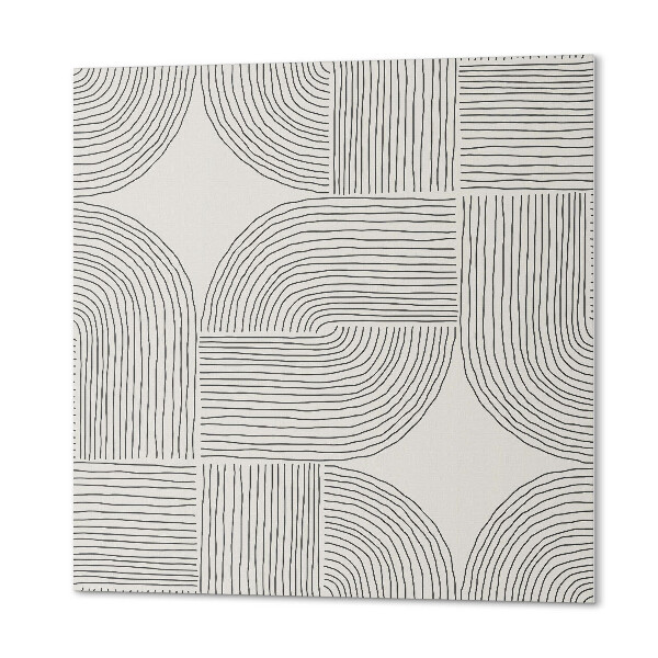 Čtvercový panel na zeď Abstraktní čáry v geometrickém stylu