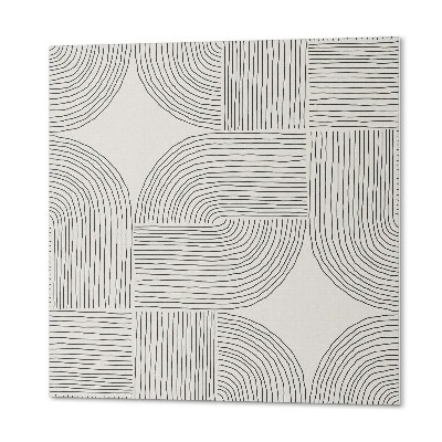 Čtvercový panel na zeď Abstraktní čáry v geometrickém stylu