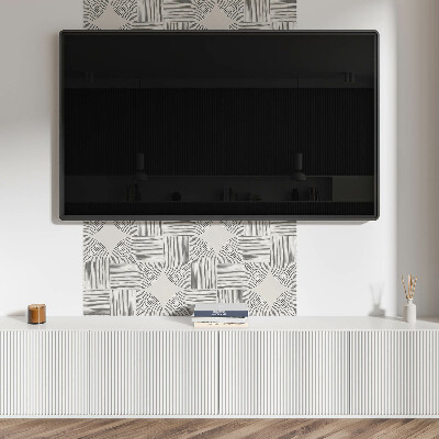 Čtvercový panel na zeď Abstraktní čáry v geometrickém stylu