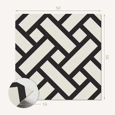 Čtvercový obkladový panel Spleť geometrických tvarů