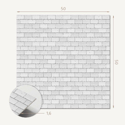 Čtvercový nástěnný panel Cihlové akcenty v designu