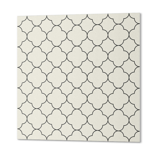 Čtvercový nástěnný panel Květiny v síťovém designu