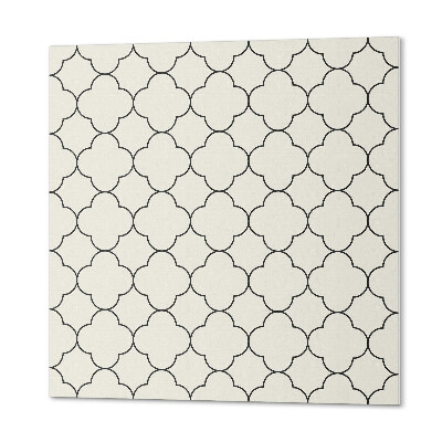 Čtvercový nástěnný panel Květiny v síťovém designu