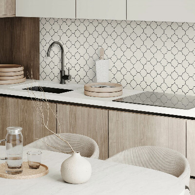 Čtvercový nástěnný panel Květiny v síťovém designu
