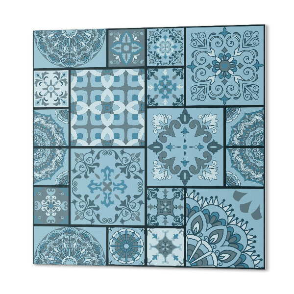 Čtvercový nástěnný panel Geometrické vzory v mozaice