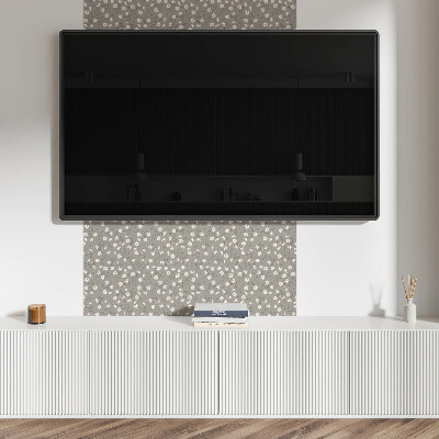 Čtvercový panel na zeď květinový design