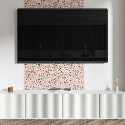 Čtvercový nástěnný panel květinový design