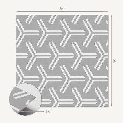 Čtvercový nástěnný panel Motiv šipky v geometrickém provedení