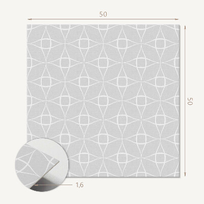 Čtvercový panel na zeď Síťový motiv v geometrické podobě