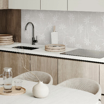 Čtvercový nástěnný panel květinový design