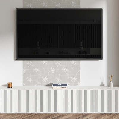 Čtvercový nástěnný panel květinový design