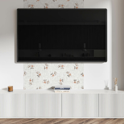 Čtvercový panel na zeď Květinový vzor
