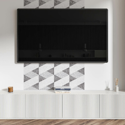 Čtvercový panel na zeď Hra kontrastů v geometrických formách
