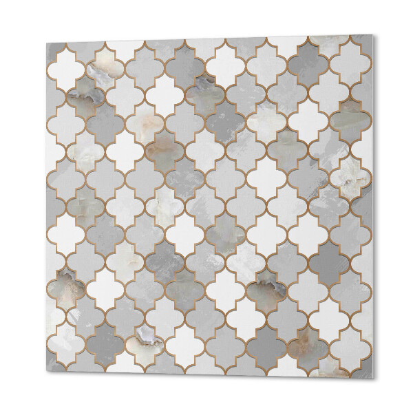 Čtvercový nástěnný panel Geometrie ve stylu mozaiky