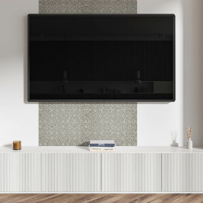 Čtvercový panel na zeď Květiny v moderní geometrii