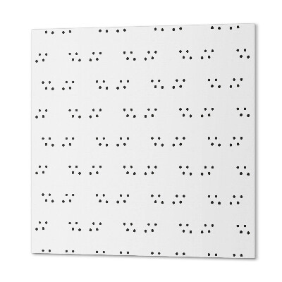 Čtvercový nástěnný panel Tečky v harmonickém uspořádání
