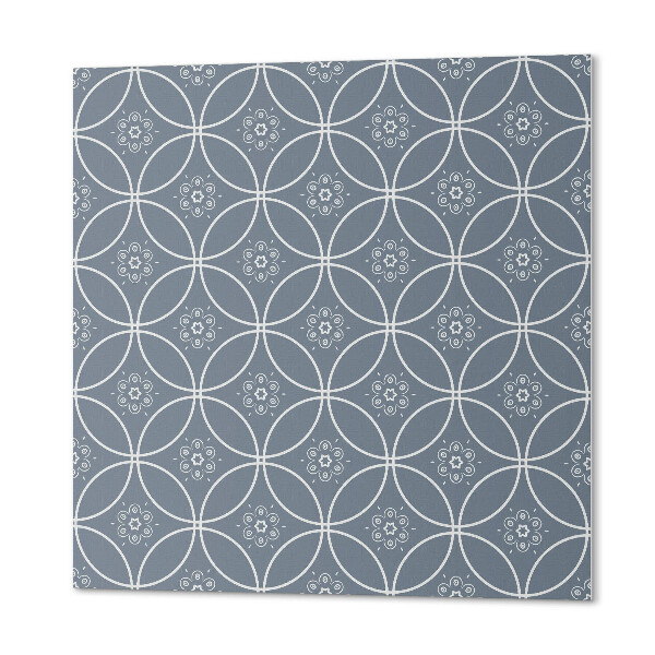 Čtvercový nástěnný panel Motiv bohatých květinových ornamentů