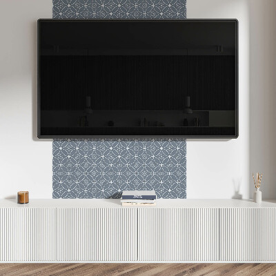 Čtvercový nástěnný panel Motiv bohatých květinových ornamentů