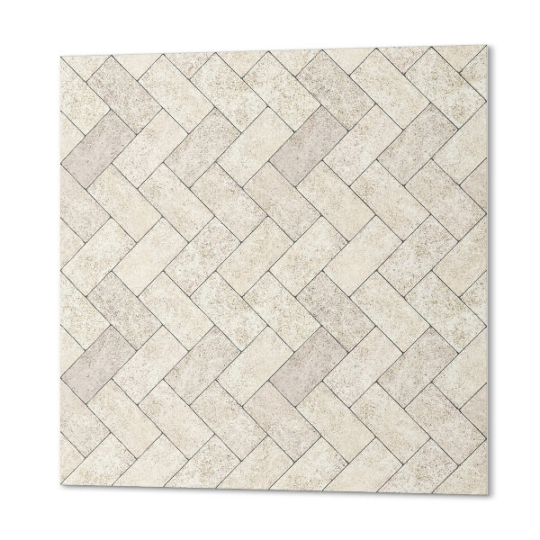 Čtvercový nástěnný panel Stylový vzor rybí kosti