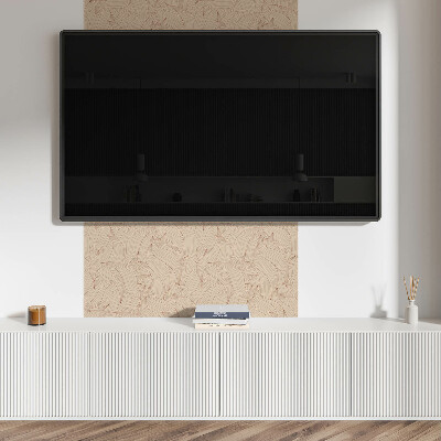 Čtvercový panel na zeď Zakřivené čáry vzor