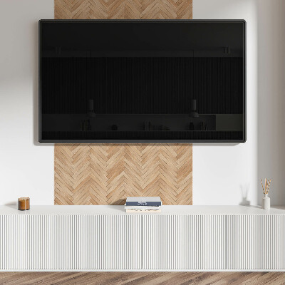 Čtvercový panel na zeď Stylový design rybí kosti