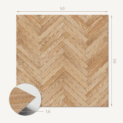 Čtvercový panel na zeď Stylový design rybí kosti