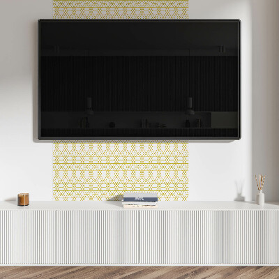 Čtvercový obkladový panel Stylové postavy v geometrickém uspořádání
