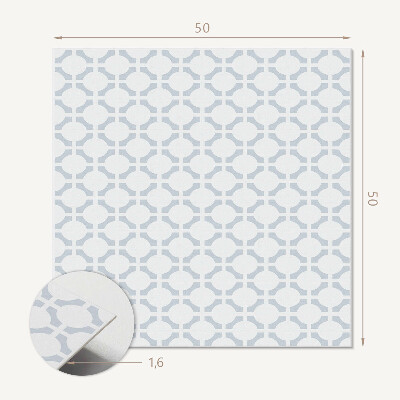 Čtvercový obkladový panel Abstraktní oválné tvary v geometrii