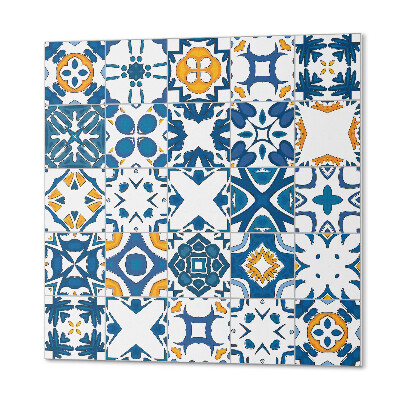 Čtvercový nástěnný panel Geometrie mozaiky v kompozici