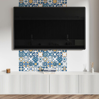 Čtvercový nástěnný panel Geometrie mozaiky v kompozici