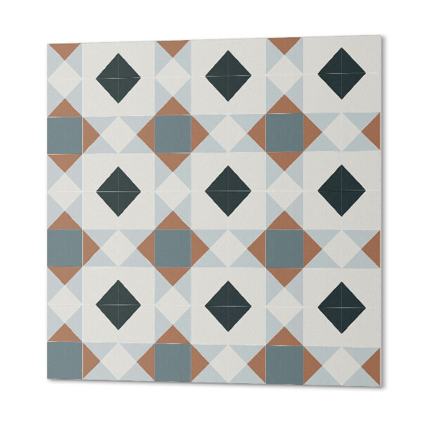 Čtvercový nástěnný panel Geometrie v dlaždicovém stylu