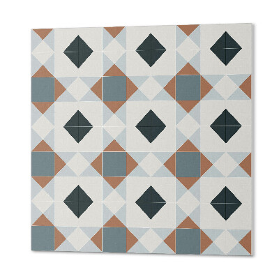 Čtvercový nástěnný panel Geometrie v dlaždicovém stylu