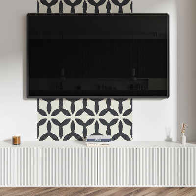 Čtvercový panel na zeď Umělecký design s ploutvemi