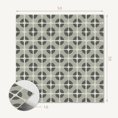 Čtvercový nástěnný panel Moderní geometrické rozložení dlaždic