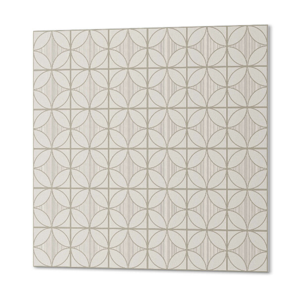 Čtvercový panel na zeď Stylové kruhy v geometrickém designu