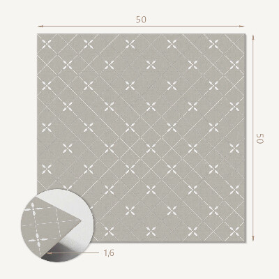 Čtvercový obkladový panel Stylový geometrický kosočtvercový motiv
