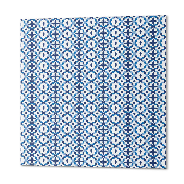 Čtvercový obkladový panel Květinový a geometrický design
