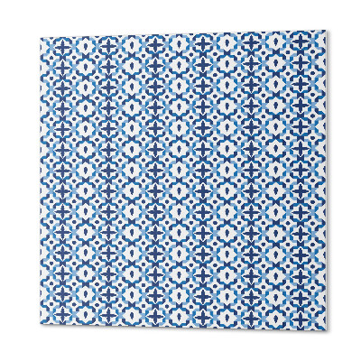Čtvercový obkladový panel Květinový a geometrický design