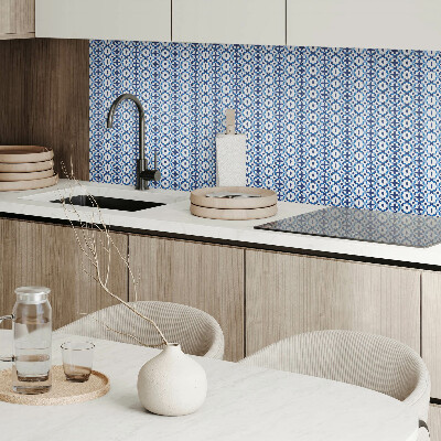Čtvercový obkladový panel Květinový a geometrický design